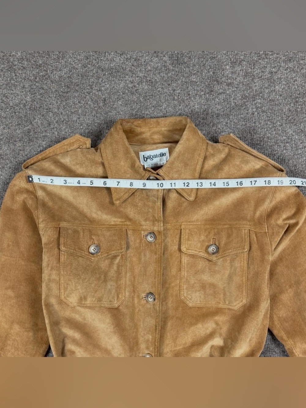 Vintage Suede Leather Belted Jacket Women’s Small Western Utility Safari Trench - Picture 9 of 11